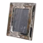 Ram, rektangulär i polerad förnicklad aluminium 20 x 16,5 cm