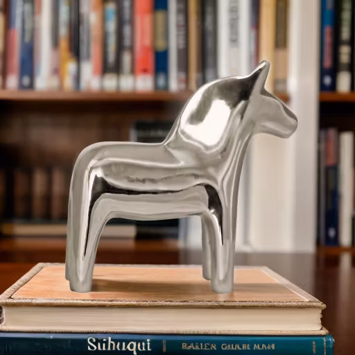 Dalapferd in Zinn von Munka Schweden