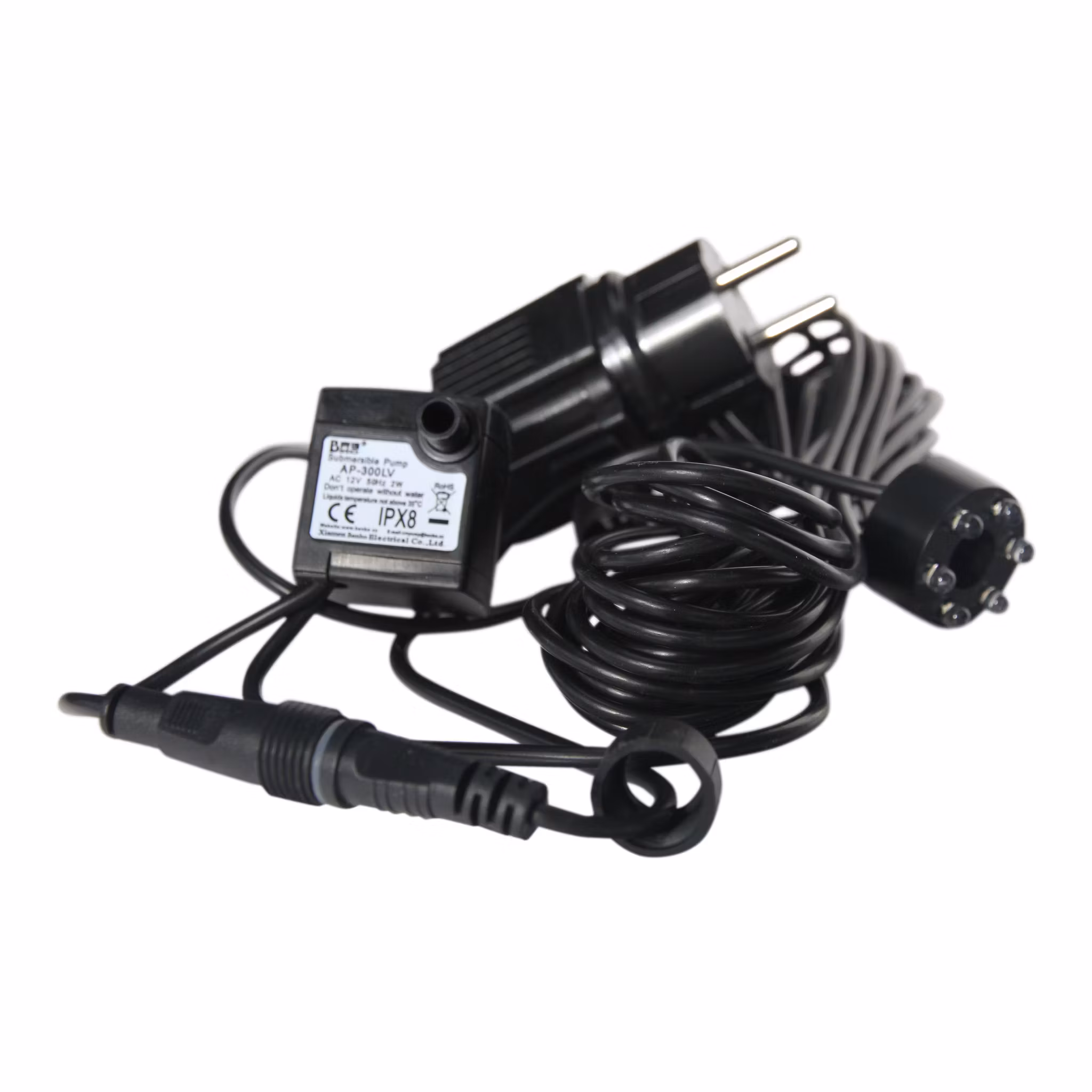 Fountain package frog 12 cm in bronze (FON0085) + pump with hose (PUM0252) + barrel in the form of leaves (FAT0001) + shipping