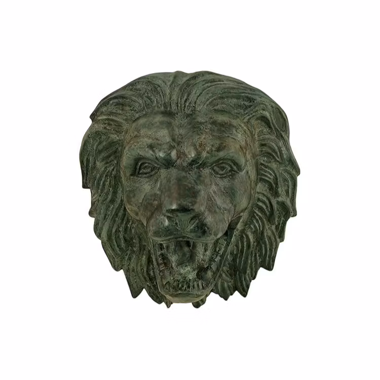 Wall fountain, lion head made in aluminium, from Mr Fredrik 25 cm x 26 cm x 13 cm