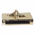 Gusums Messing, tändsticksaskfodral "Förälskade sälar" i mässing