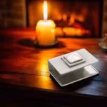 Pyramid, matchbox case in pewter from Munka Sweden