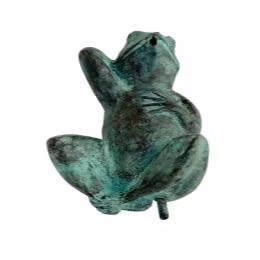 Mr Fredrik, fontän, groda, i brons, 15 cm, liggande pä‚ rygg