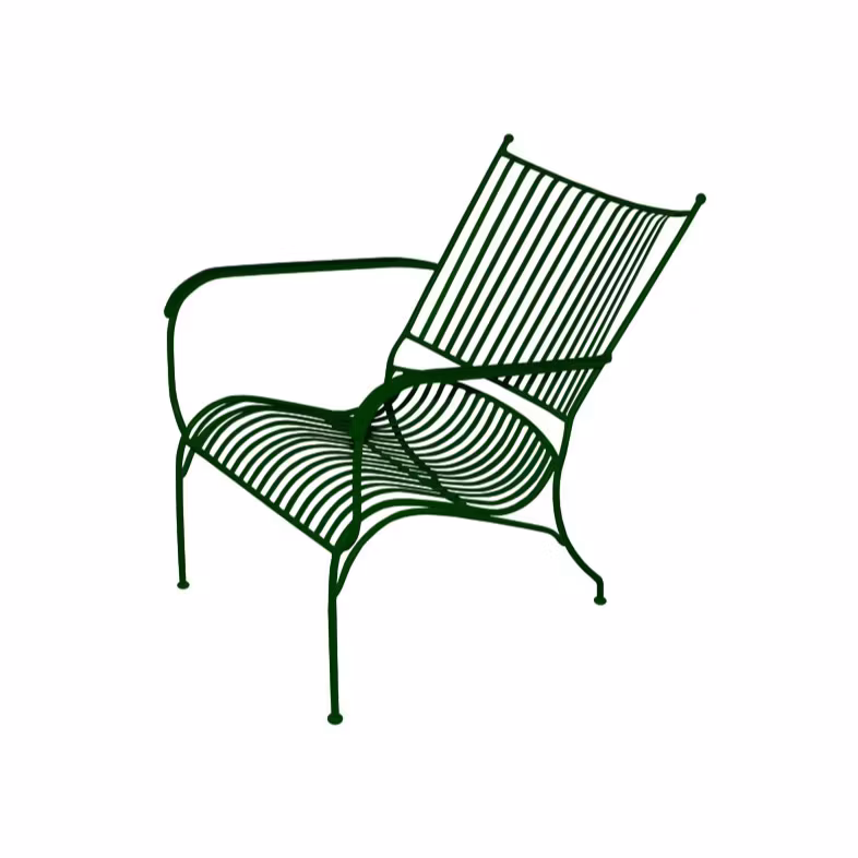 Lounge chair in forged iron, DARK GREEN from Mr Fredrik