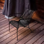 Lounge chair forged iron, , BLACK from Mr Fredrik