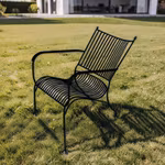 Lounge chair forged iron, , BLACK from Mr Fredrik