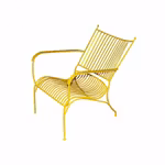 Wrought iron lounge chair, SUN YELLOW from Mr Fredrik