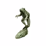 Fountain, frog, jumping