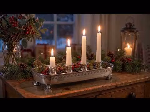 Juleboda, Adventsleuchter aus Zinn von Munka Schweden