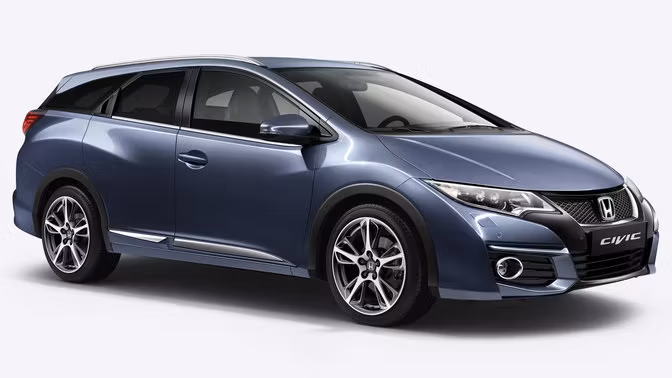 Solfilm Honda Civic Tourer- Ferdigskåret, Avtakbar & Limfri