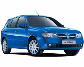 Solfilm Nissan Almera 5-d- Ferdigskåret, Avtakbar & Limfri