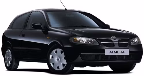 Solfilm til Nissan Almera 3-d. Ferdig tilpasset solfilm til alle Nissan biler.