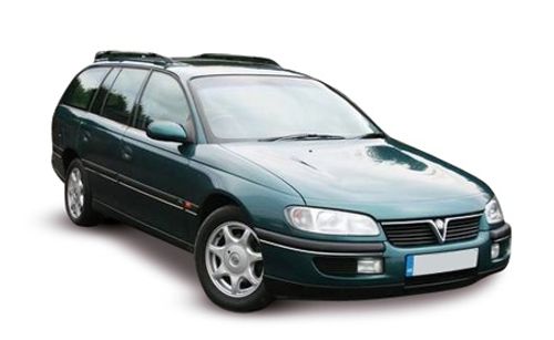 Solfilm til Opel Omega Stasjonsvogn. Ferdig tilpasset solfilm til alle Opel biler.