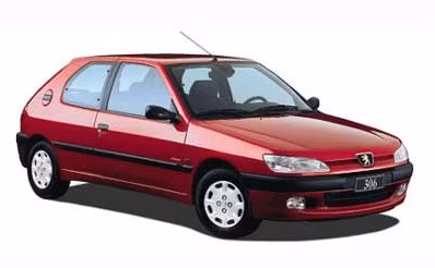 Solfilm Peugeot 306 3-d- Ferdigskåret, Avtakbar & Limfri