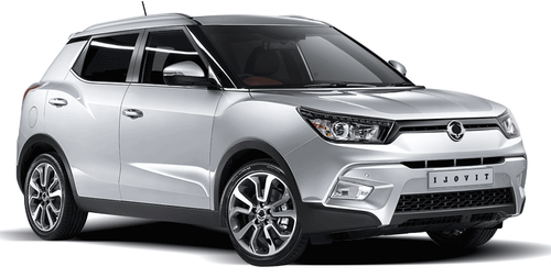 Solfilm til Ssangyong Tivoli. Ferdig tilpasset solfilm til alle Ssangyong biler.