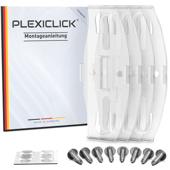 Usynlig Skiltholder PLEXICLICK®