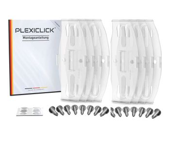 Usynlig Skiltholder PLEXICLICK® 2 biler