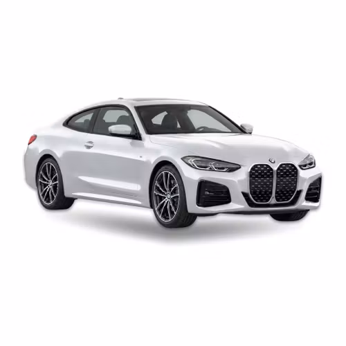Silver BMW 4-series coupe (2014 onwards) – precut window tint film kit