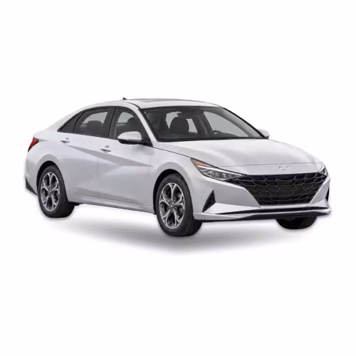 Silver Hyundai Elantra sedan (2021 onwards) – precut window tint film kit