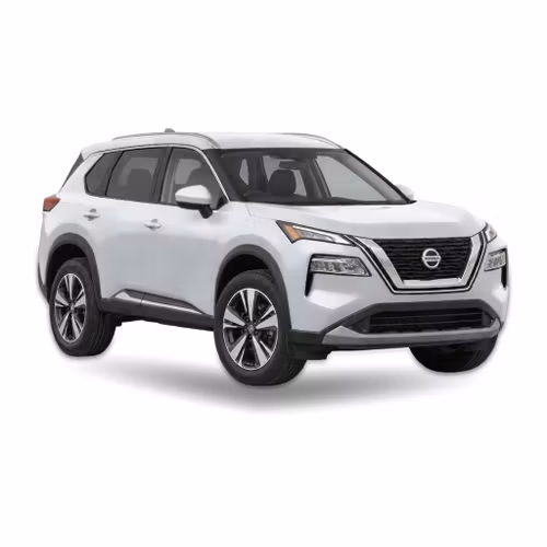 Silver Nissan Rogue (2021 onwards) – precut window tint film kit