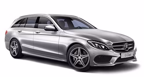 Precut window tint film for Mercedes C-Klass estate.