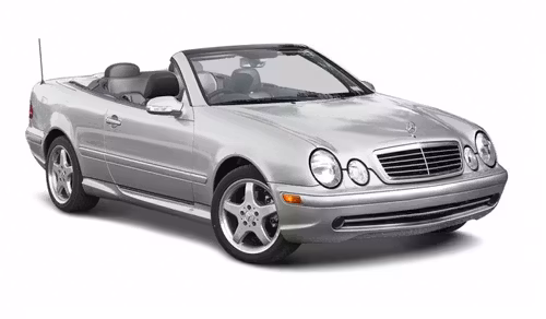 Window tint film for the Mercedes CLK cabriolet.