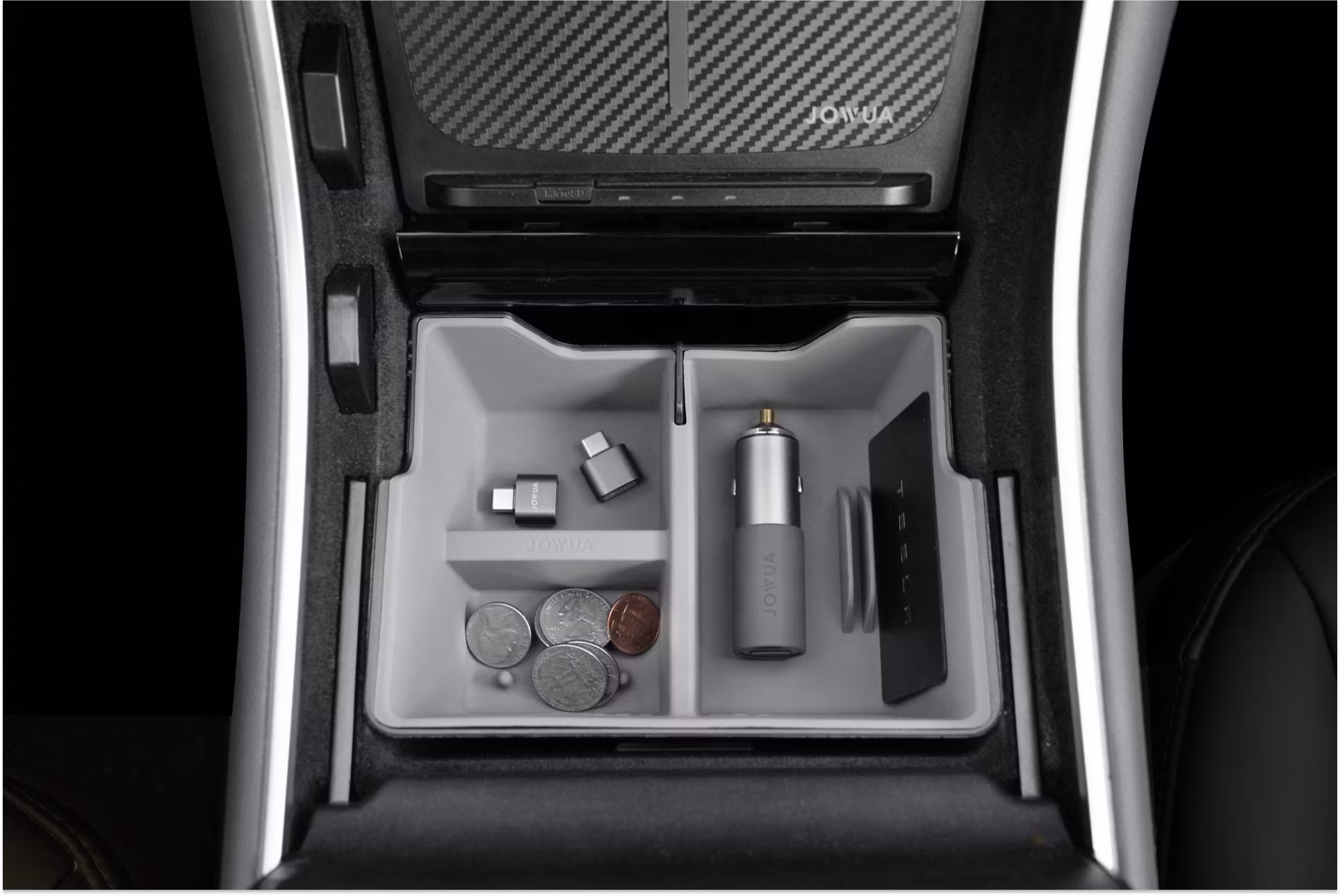 Portabicchieri In Silicone Per Tesla Model 3 E Y – Set Console Centrale E Sedile Posteriore, Colore Grigio, Lavabile