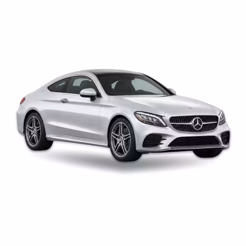 Silver Mercedes C-Class coupe (2000 onwards) – precut window tint film kit