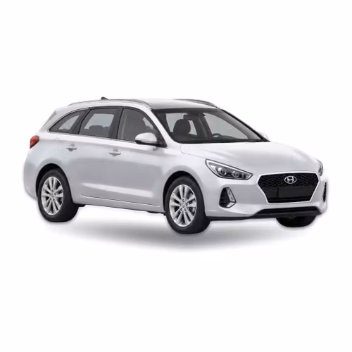 Silver Hyundai i30 station wagon (2007 onwards) – precut window tint film kit