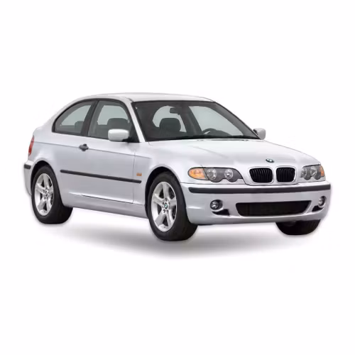 Silver BMW 3-series Compact (1994–2004) – precut window tint film kit