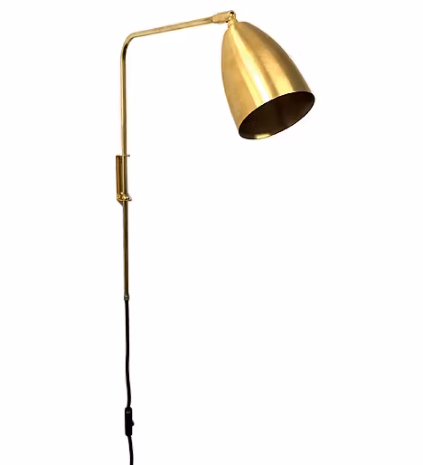 WALL3 Vägglampa i obehandlad mässing
