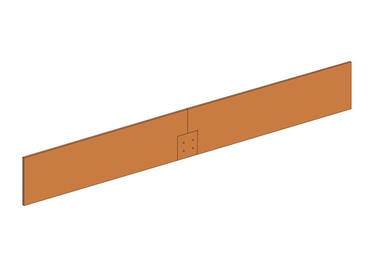 Rabattkanter i Corten 10 cm x 2 mm