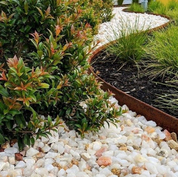 Rabattkanter i Corten 10 cm x 2 mm