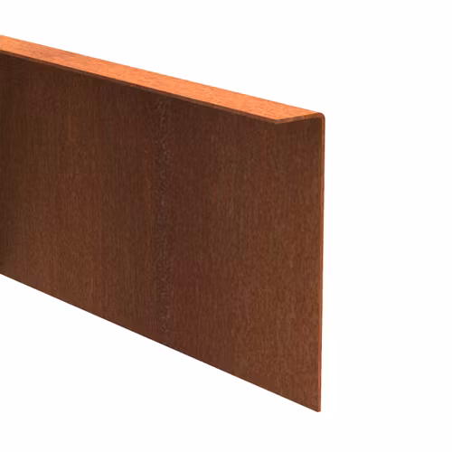 Bockad Corten 17 cm hög & 3 cm invik