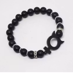 Matt Agat med svart Honjävul