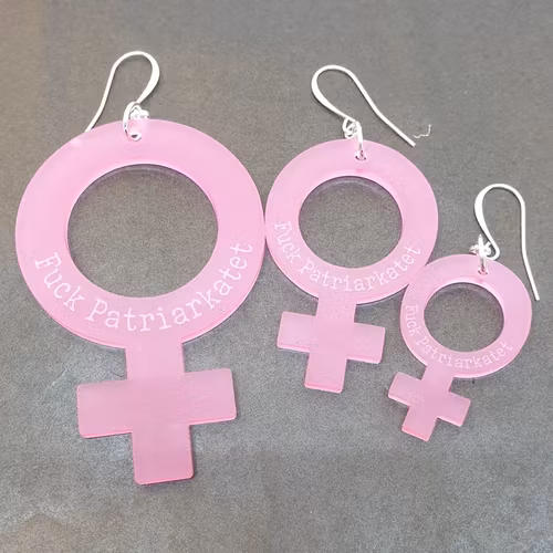 Graverad matt Rosa Venus