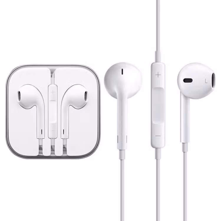 Hörlurar 3.5mm till iPhone 5, 5s,SE, 6,6+,6s,6s+ 100pcs