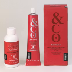 &co Hair Relaxer STRAIGHTENING CREAM + NEUTRALIZING CREAM