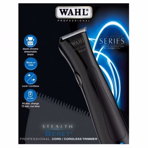 Máquina de Corte Wahl Prolitihum Beret Negra