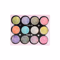 GLITTER FÖR NAIL ART ASSORTERAD 1GX 12 FÄRGER