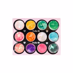 DECORA NAIL ART POWDER ASSORTERAD SAMMET 0,5G X 12 FÄRGER