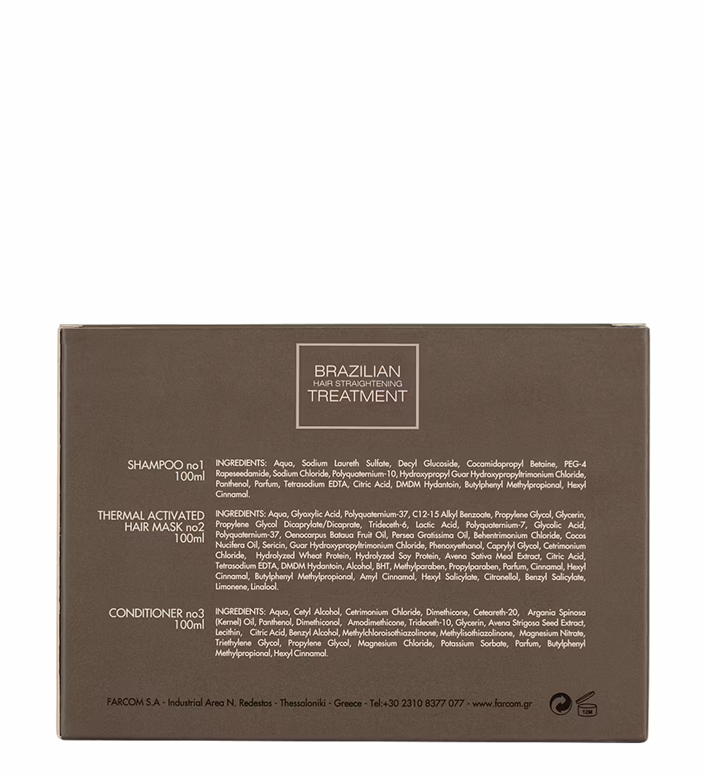 BIOPROTEN BRAZILIAN HAIR STRAIG.TREAT.KIT 3X100ML