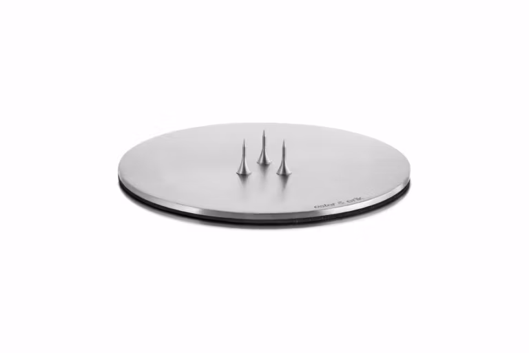 Ljusplatta Ester & Erik -Silver 9cm
