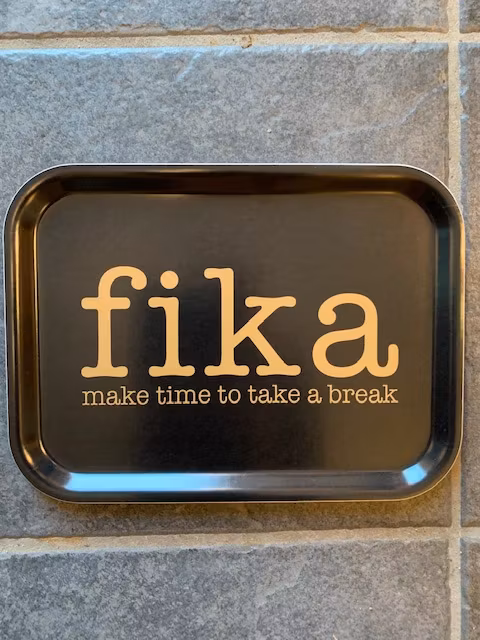 Bricka Fika 27x20cm