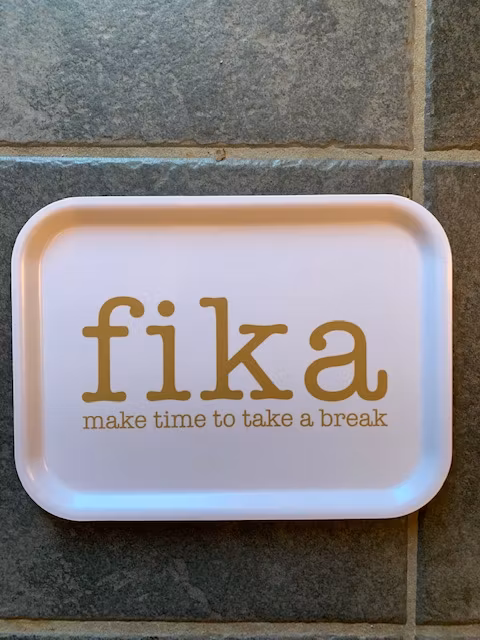 Bricka Fika27x20cm