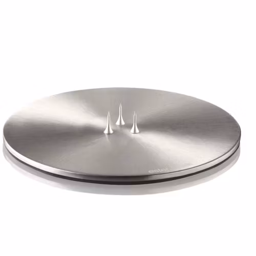 Ljusplatta Ester & Erik -Silver 9cm
