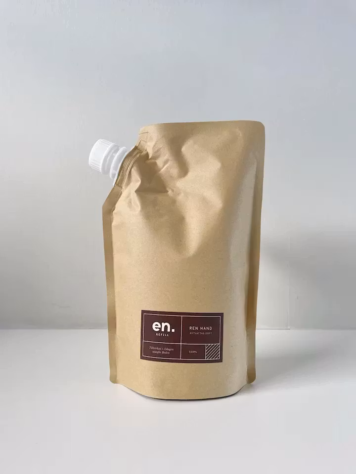 Refill Handtvål" Nytvättad