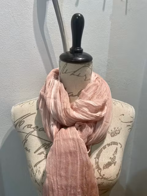 Sjal Linne/Bomull Rosa