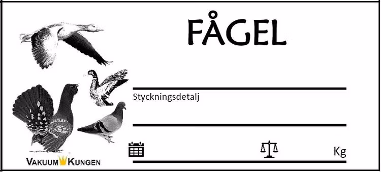 Etikett med egen design