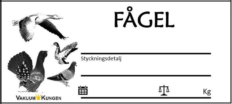 Viltetiketter på rulle